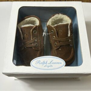 Ralph Lauren Layette Suede Infant Boots